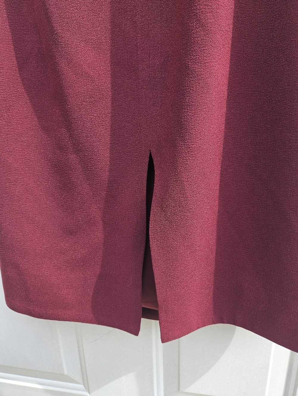 Dress The Population Tiffany Burgundy One Shoulder Midi Dress Bridal Coctail L - Picture 7 of 16